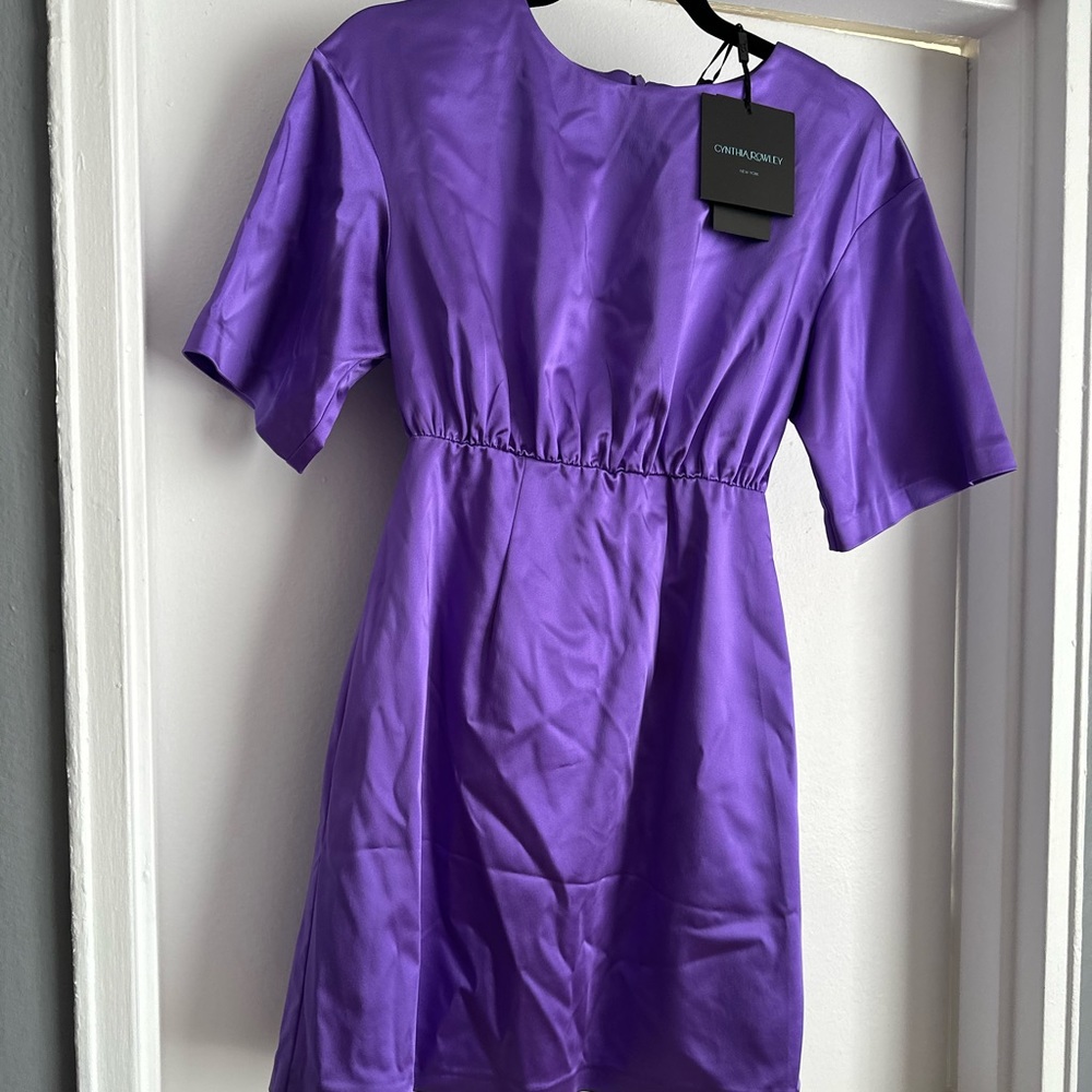 Purple short dress